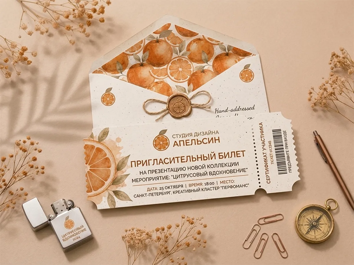 Дизайн пригласительного билета