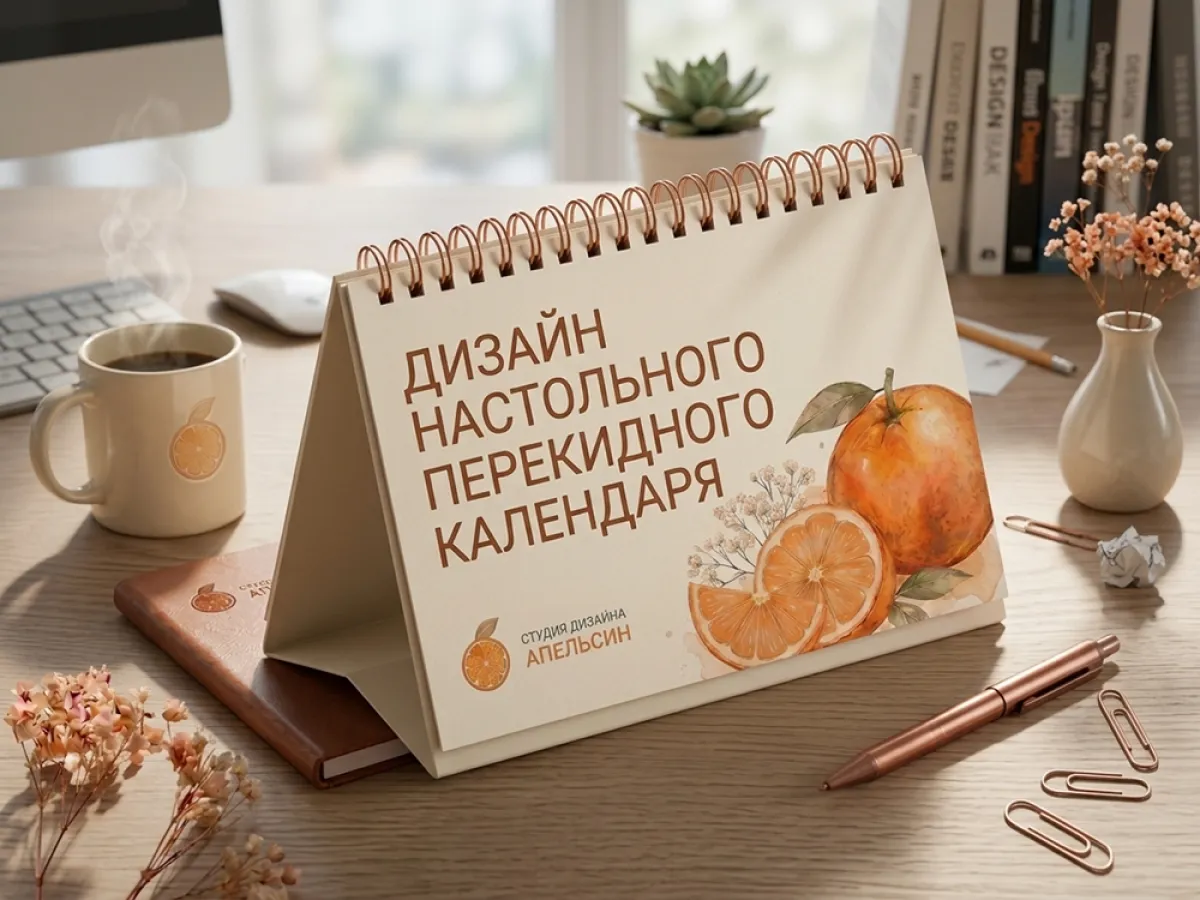 Дизайн перекидного календаря-домика