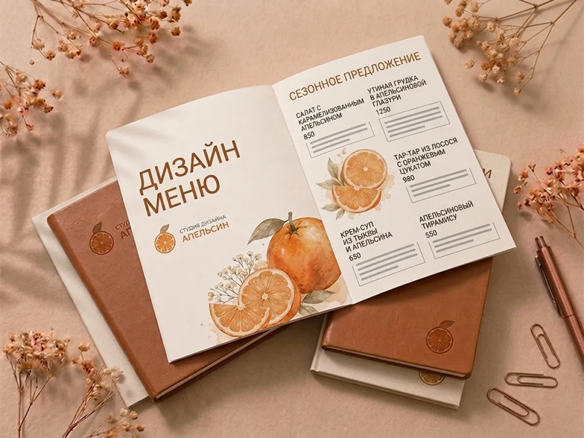 Дизайн меню
